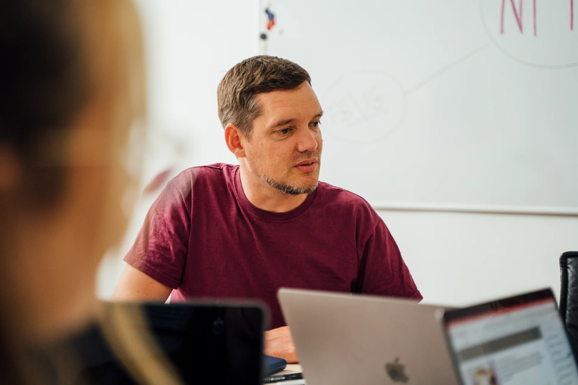 Persönliches Beratungsgespräch am Laptop